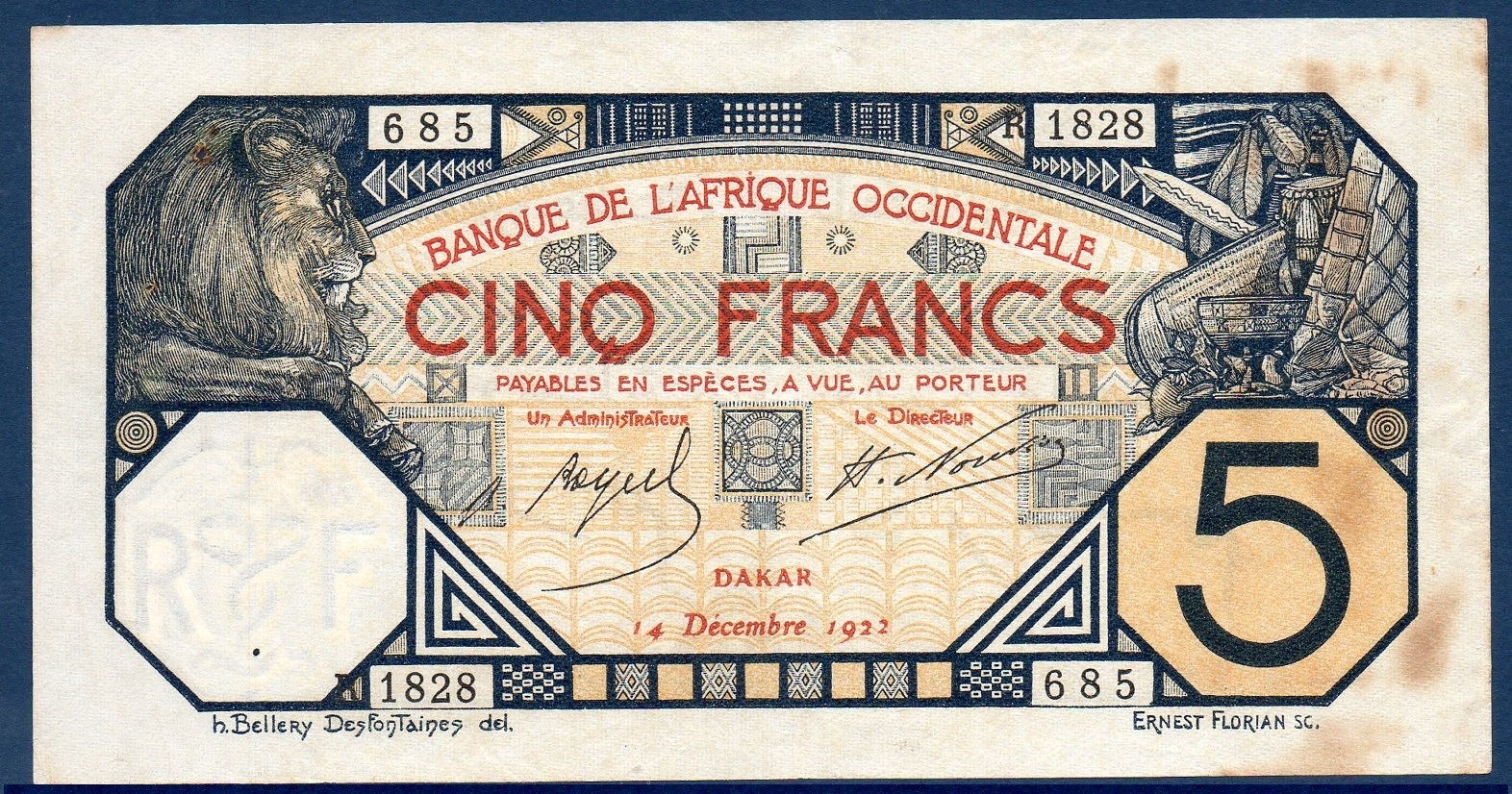 Billet de banque AOF