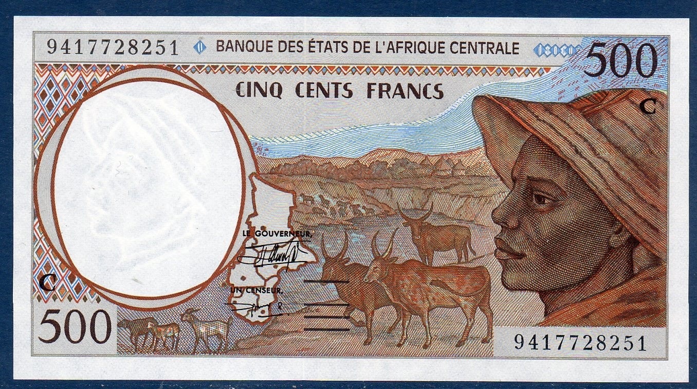 Billet de banque d'Afrique centrale