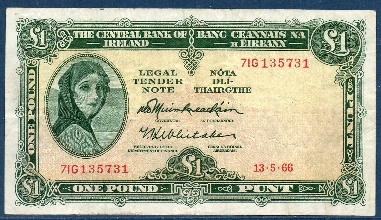 Billet de banque d'Irlande