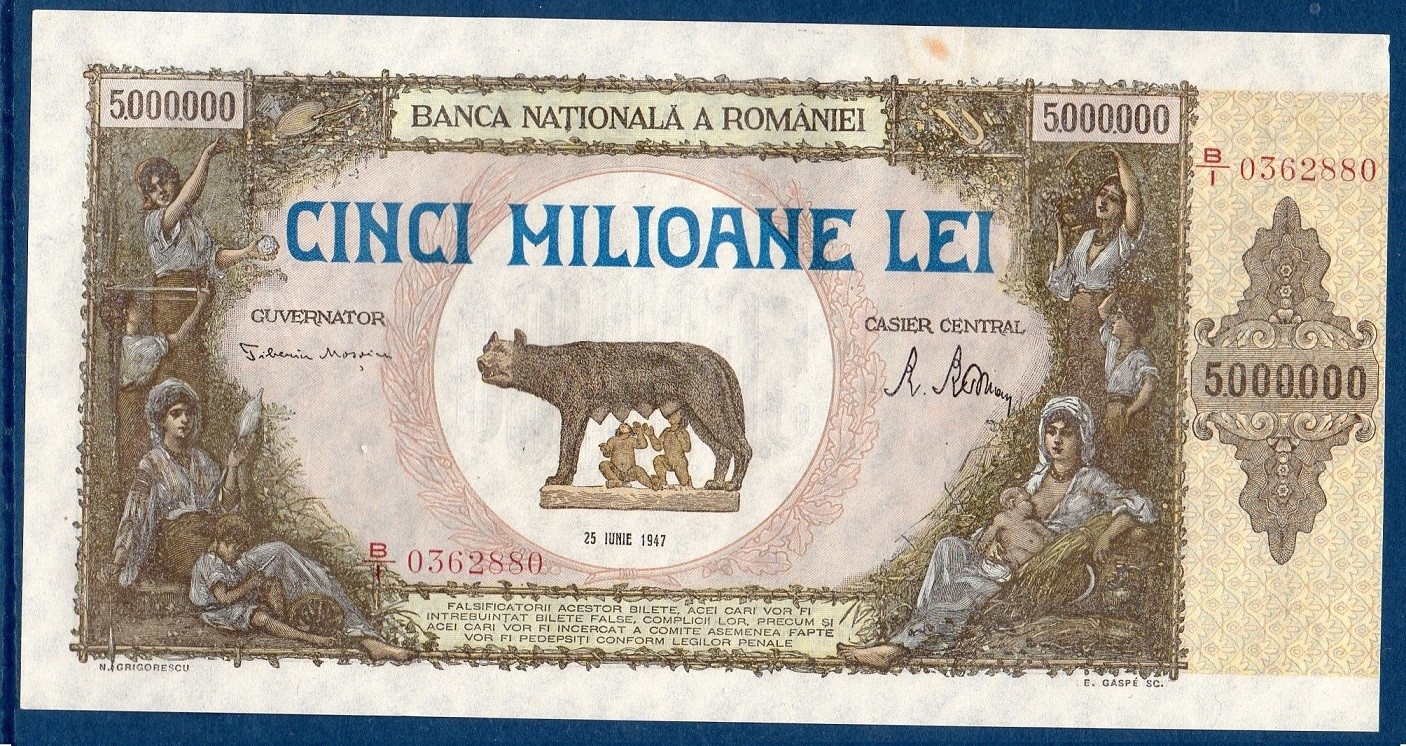 Billet de collection de Roumanie