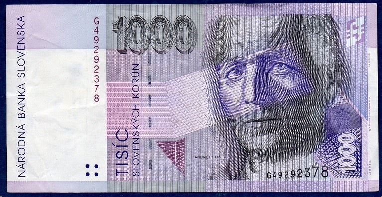 billet de collection slovaque