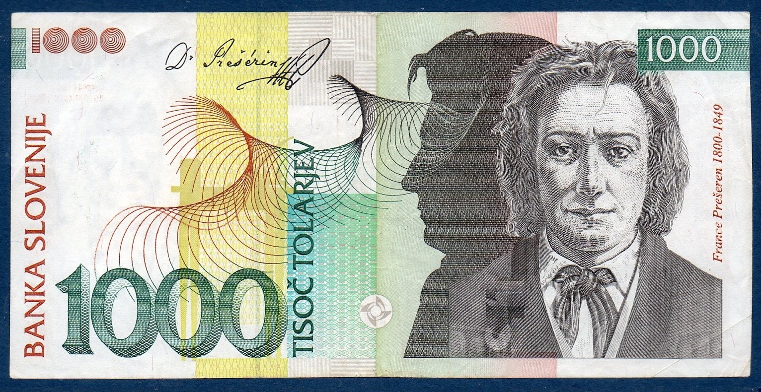 Billet de collection Slovène