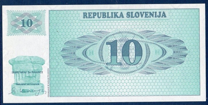 Billet de banque de Slovénie