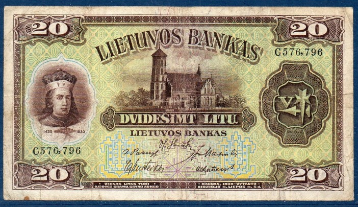 Billets de banque lituanie