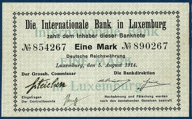 Billets de banque du Luxembourg