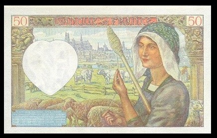 verso du 50 francs Jacques Coeur