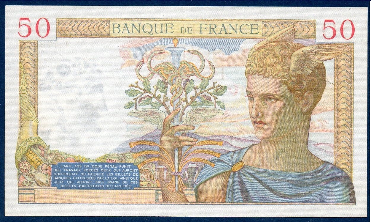 billet de 50 francs ceres