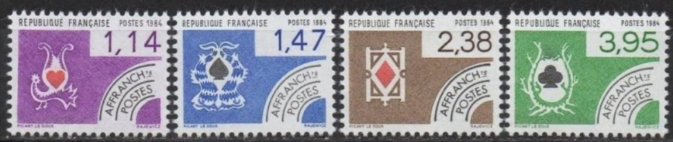 timbres préoblitéré moderne