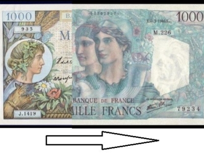 La démonétisation des billets en juin 1945